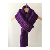Mora Knit El Örgüsü Unisex Atkı%49 Yün