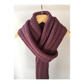 Mora Knit El Örgüsü Yünlü Kalın Uzun Unisex Atkı
