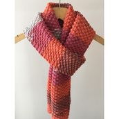 Mora Knit El Örgüsü%49 Yün Unisex Atkı Çok Renkli | Yün Karışımlı, El Örgüsü, Unisex