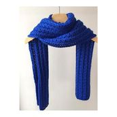 Mora Knit Mohairli Parlak Unisex El Örgüsü Atkı