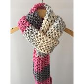 Mora Knit%49 Yün Püsküllü El Örgüsü Kadın Atkı | Yün Karışımlı, Püsküllü Tasarım, El Örgüsü, Kadın