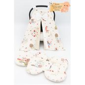 Mordesign Ortopedik Puset Minderi, Ortu Ve Carsaf 3' Lu Set, Aski Stil, Animal Serisi