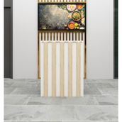 Morepp Erva Karşılama Bankosu ,110 cm ,ofis,kasa,resepsiyon Masası| Beyaz-Safirmeşe - 110*84 - Beyaz - Safir Meşe