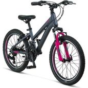 Mosso Wildfire L-20-V 280H 20 Jant 18 Vites Antrasit Pembe Kız Çocuk Bisikleti