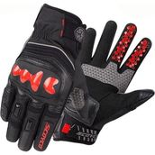 Motoanl Motosiklet Eldiveni Deri ve Cordura Reflektörlü Su Geçirmez Özel Iç Mebran Dirençli Motor Eldiveni