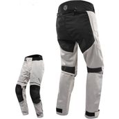 Motoanl Motosiklet Pantolonu Korumalı Yazlık Aşınmaya Dirençli Kumaş Yan Destek Pedi Motor Pantolon Beyaz