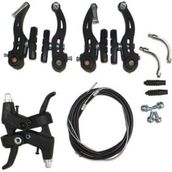Motobisikletim Bisiklet Mtb Fren Takımı V Brake Fren Kolları Halatlar Dahil Full Set - Siyah