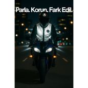 Motobros Motosiklet Reflektörlü Yelek - Motorcu Reflektör Yeleği Full 3m Reflektör (SU GEÇİRMEZ)