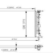 Motor Radyator Clıo Kangoo 1,2ı (2 Sıra Al+pl) / (430x378x23,5)