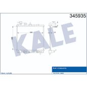 MOTOR SU RADYATORU HYUNDAI ATOS 1,0 97-04 OTOMATIK (355X388X16)