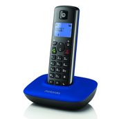 Motorola T 401+ Çağrı Engelleme Handsfree ve Mavi Işıklı Ekran Özellikli Mavi Siyah Dect Telefon