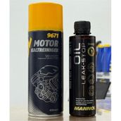 Motorx Yüksek ve Etkili Mannol Motor Kaltreiniger Motor Temizleme Spreyi ve Güçlü Mannol Oil Leak Stop Motor Yağ Kaçağı Önleyici - Siyah