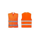 Motosiklet Ikaz Yelegi Reflektorlu Ikaz Yelegi Turuncu Renk