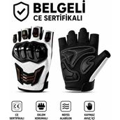 MOTOSOR MOTO MARKET Korumalı Motosiklet Eldiveni XL Yazlık Parmaksız Tasarım ile Güvenli Sürüş