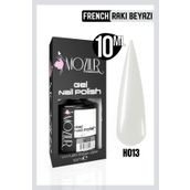 Mozıur Uv Led H013 French Beyazı Kalıcı 10 ml Oje
