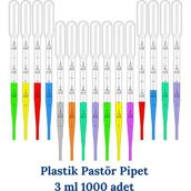 Mr. Crowley Pastör Pipet Damlalık 1000 adet 3 ml Pastor