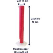 Mr. Crowley Plastik Mezür 10 ml Taksimatlı Ölçü Laboratuvara Uygun - 10ml