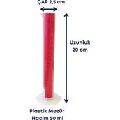Mr. Crowley Plastik Mezür 50 ml Taksimatlı Ölçü Laboratuvara Uygun - 50ml