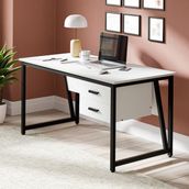 MS2C Çalışma Masası,ofis Masası - 70X140 cm - Beyaz - MS2C-140-Beyaz