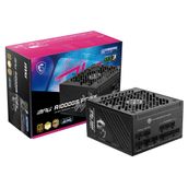 MSI MPG A1000GS PCIE5, Tam Modüler Oyun 1000W Güç Kaynağı, 80+ Altın, Çift 12V-2x6 Kablo, Sunucu Sınıfı Kondansatör, ATX 3.1 ve PCIe 5.1 Hazır, Düşük Gürültü, Yarı Dijital, 10 Yıl Garanti