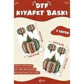 Msticker Yılbaşı Süsü Temalı Kumaşa Baskı Yapılabilen Özel Tasarım Ütü ile Yapışan Tekstil Dtf Baskı Görseli - Çok Renkli - 40x13mm - Kumaş Etiketi