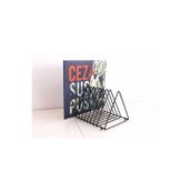 Msy Trend Masa Üstü Ofis Dergilik-Plaklık 9 Bölmeli Üçgen Metal Kitaplık Organizer Gazetelik Vinil