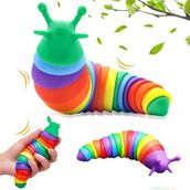 mt Store 01 Eğlenceli Emekleme,eklemli Esnek Tırtıl Duyusal Giderici Esnek El Oyuncağı Interaktif Bebek ve Çocuk Oyuncağı - standart