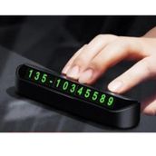 Mucit Home Araç Parktel Park Numaratörü Ön Cam Için Oto Telefon Numara Kartı Telefon Numaralık Siyah