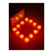 Muensu Kırmızı 12 Adet Ledli Işıklı El Mumu, Düğmeli, Işıklı El Mumu , Kına, Düğün, Sünnet, Tealight Mum Pilli, Nedime, Bride
