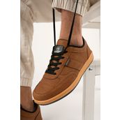 Muggo Jim Taba Casual Bağcıklı Erkek Günlük Ayakkabı