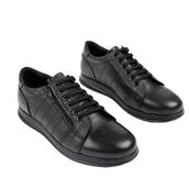 Muggo Pedri Siyah Hakiki Deri Kışlık Erkek Günlük Ayakkabı