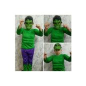 Muhtelif Avengers Hulk Yeşil Dev Çocuk Kostümü Maske Hediyeli