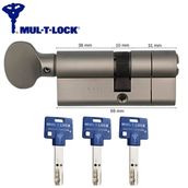 Mul-T-Lock KGB 69 mm 7x7 Saten 3 Anahtar Tuzaklı Bilyalı Barel