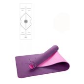 MultiFlexPro Çevre Dostu Pilates Minderi Hizalamalı 8mm Yoga Matı Çift Taraflı Kaydırmaz Pilates Minderi Tpe