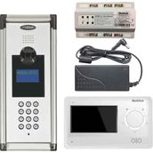 Multitek 30 Daire MB-10 Şifreli Panelli MB-41 4.3 inç Beyaz Görüntülü Diafon Paketi