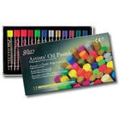 Mungyo Gallery Artists Metalik + Fosforlu Renkler Oil Pastel 12'li Set
