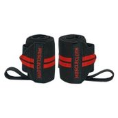 MuscleCloth Siyah Kırmızı 2'li Pro Wrist Wraps