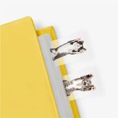 Mustard Cat in a Book Ayraç