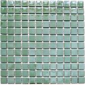 Mutfak Tezgah Arası, Havuz, Banyo, Sauna, Spa, Iç ve Dış Dekorasyonda Tüm Yüzeyler Için, 25X25MM. Yeşil , 31,5X31,5CM. Fileli Cam Mozaik. (5 File Karo = 0,5 M2 Fiyatıdır )