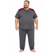 Mutlu City Erkek Yüksek Kalite Kısa Kollu Büyük Beden Pijama Takımı 19497