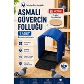 MUTLU TAVUKÇULUK Asmalı Güvercin Folluğu Plastik Duvara Asılabilir Güvercin Yuvası Kümes Folluk