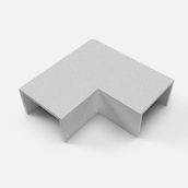 Mutlusan Mat Gri 25x16 mm L Köşe Kablo Kanalı Ek Parçası
