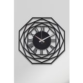 Muyika MYK1258 Repido Metal Siyah 50x50 cm Duvar Saati