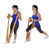 Mvs Pilates & Yoga Egzersiz Bandı , Altın 1 Mt