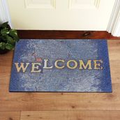 My Floor Welcome Yazılı Çift Taraflı Kauçuk Kapı Önü Paspası - 45 x 70 cm - Renkli