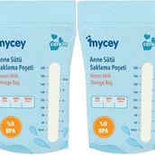 Mycey Tekli 2x25'li Paket Anne Sütü Süt Saklama Poşeti