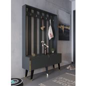 Myniture Home & Living Festival Portmanto - Gp1007-4 - Antrasit Gold