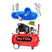 Mytol 50 Lthava Kompresörü15 Metre Sprel Yüksek Kalite Hortum Rekor Hava Tabancası