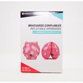Nabaiji Çocuk Yüzücü Kolluğu - 11 / 30 kg - Pembe / Çiçek Baskıl Meridyendukkan Nabaiji - 11-30KG