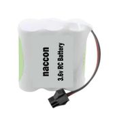 Naccon 3.6 V 1100 Mah Siyah Soketli Şarjlı Oyuncak AA Kalem Pil